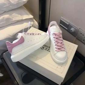 Alexander McQueen smooth calfskin casual low-top fashion sneakers (39 style)-0626